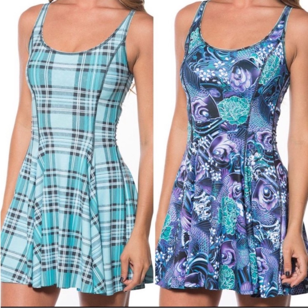 ISO Blackmilk Aqua Blue Tartan Dress xxs or xs